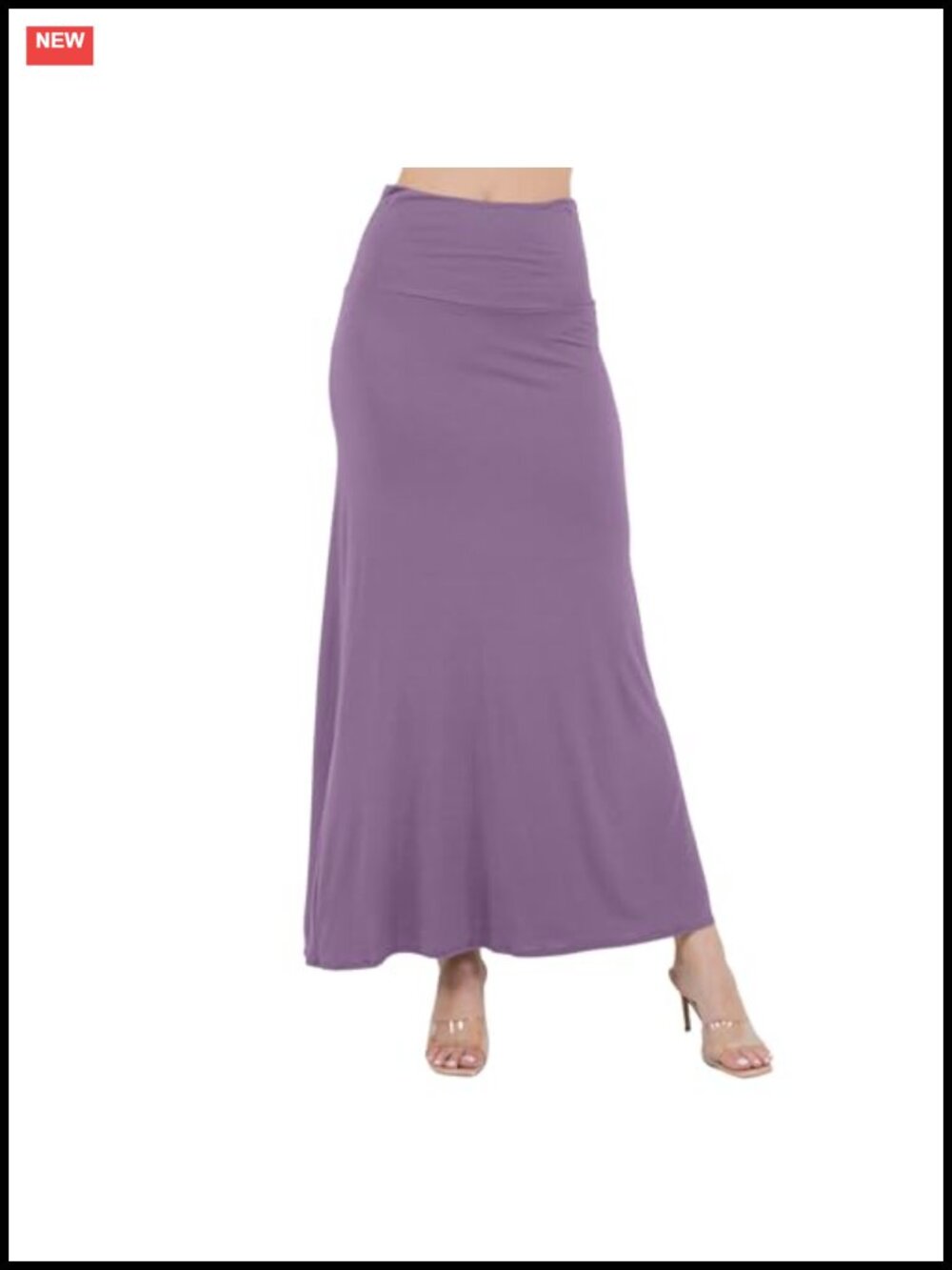 Maxi Skirt for Women Flowy Dressy Long Rayon Spandex Elastic Waist Summer